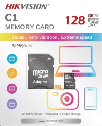 HIKVISION 128GB HS-TF-C1/128G MicroSDHC™ Class 10 And UHS-I / TLC MicroSD Hafıza Kartı